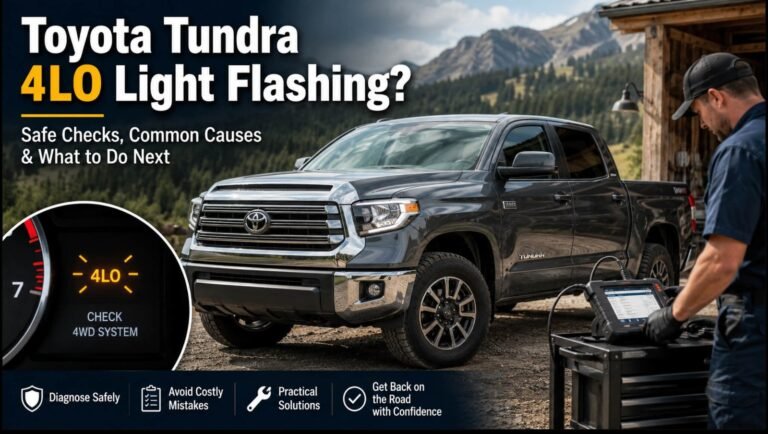 Flashing 4LO Light on Toyota Tundra