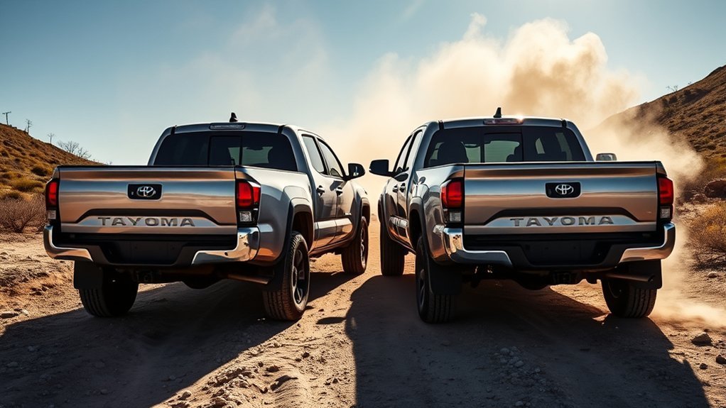 Toyota Tacoma Access Cab and Double Cab comparison for handling and maneuverability