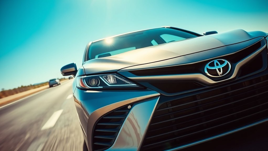 Toyota Camry Dynamic Radar Cruise Control following-distance illustration
