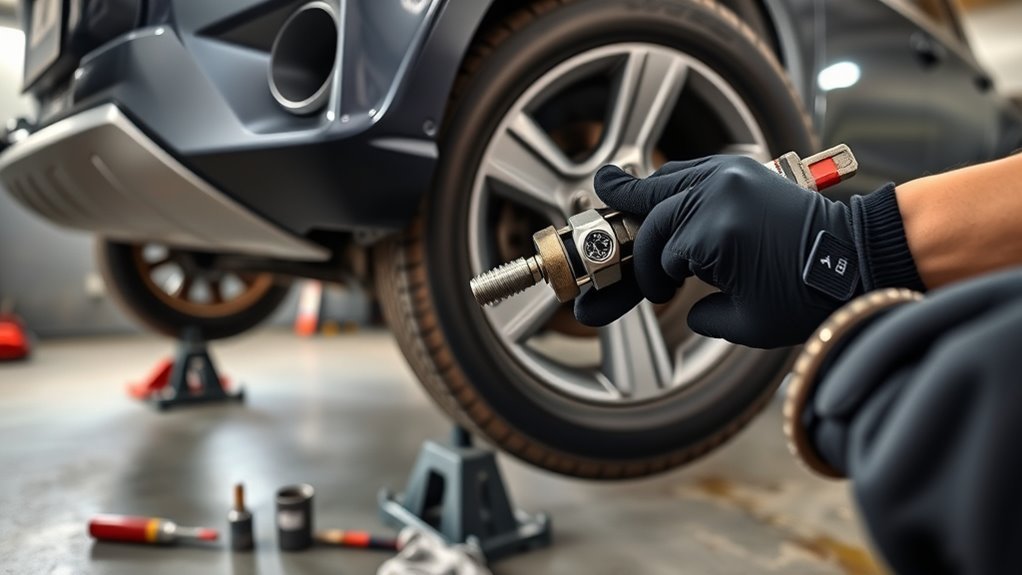 Aftermarket Toyota RAV4 wheel torque checks for lug nuts and locking nuts