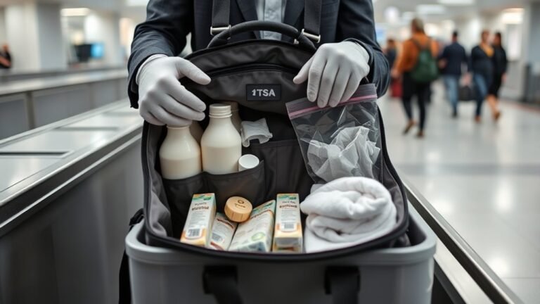airport rules for baby essentials