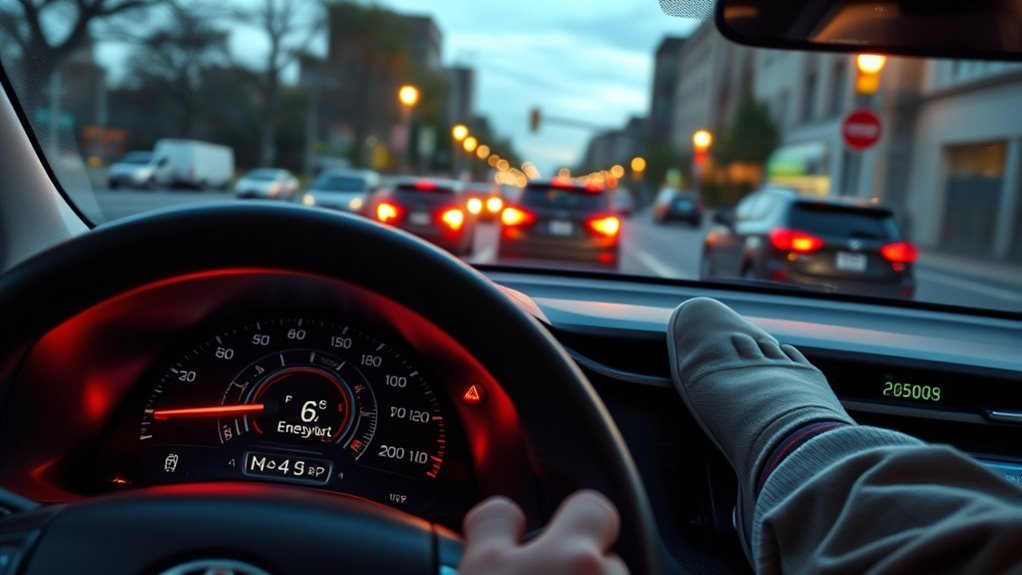 Driver anticipating traffic to maximize RAV4 Hybrid regenerative braking
