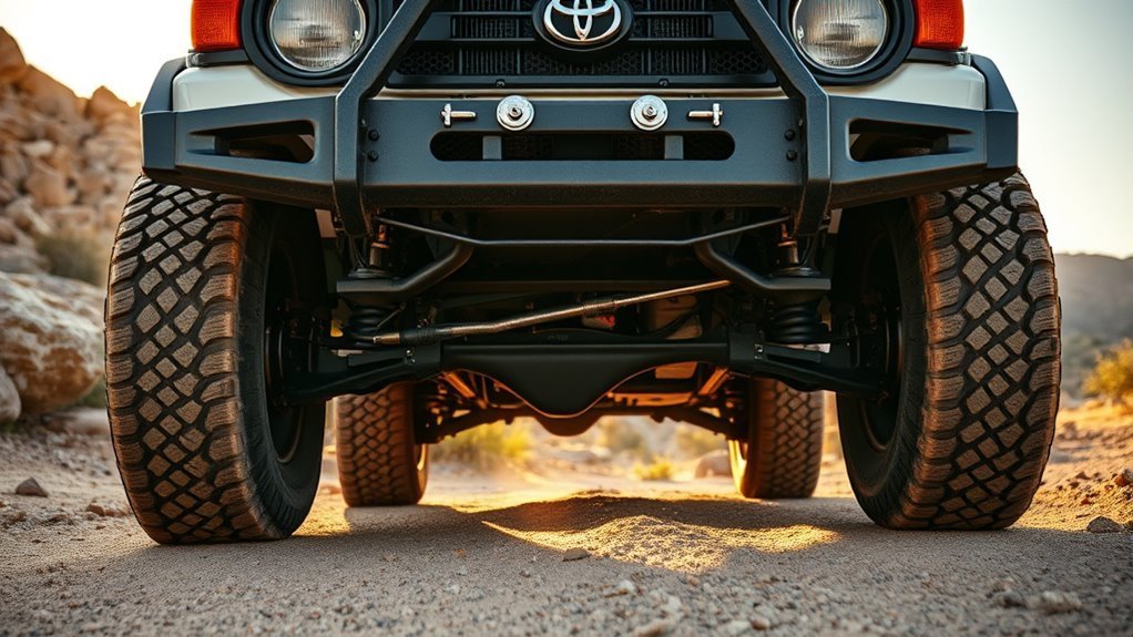 Toyota Land Cruiser using KDSS for road stability and off-road flexibility