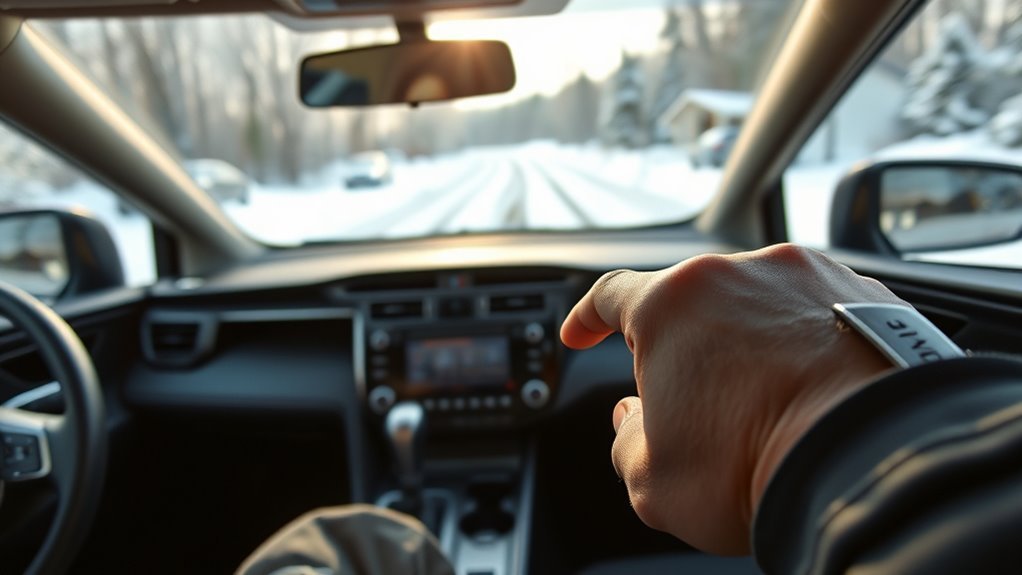 Toyota RAV4 AWD Lock use in low-traction snow, mud, sand, and loose terrain