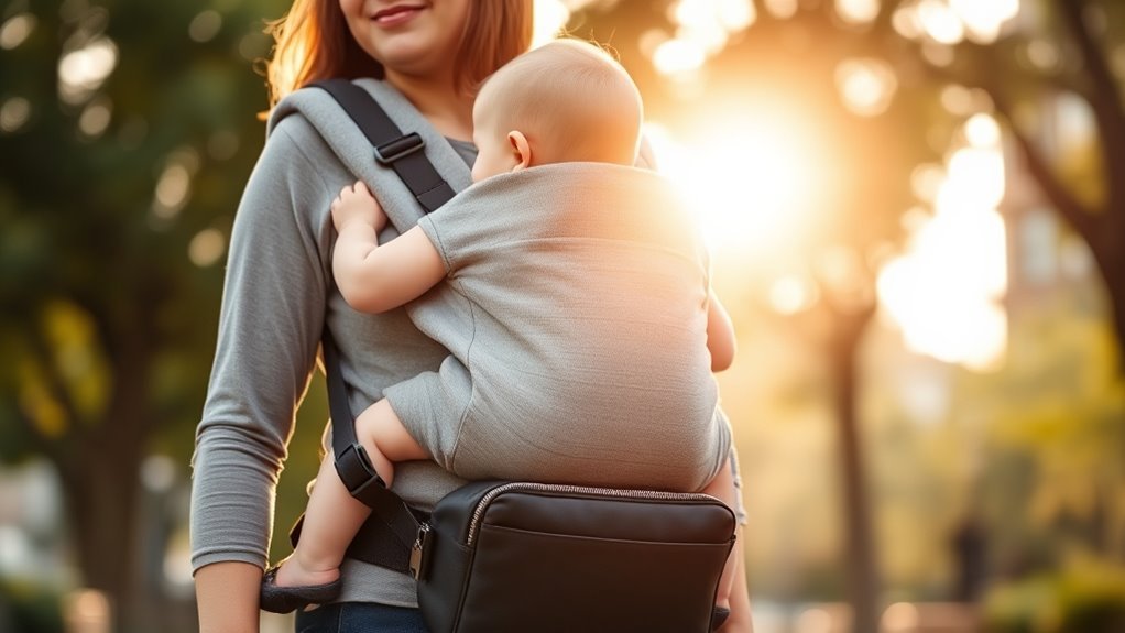 bag and baby balance