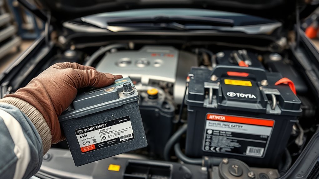 Toyota Camry battery upgrade considerations for flooded EFB AGM and high CCA batteries