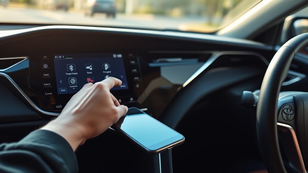 Toyota Camry Bluetooth pairing screen showing phone setup steps