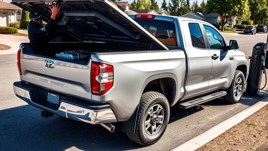 Toyota Tundra MPG improvement checklist with tire pressure, maintenance, cargo weight and smoother driving tips