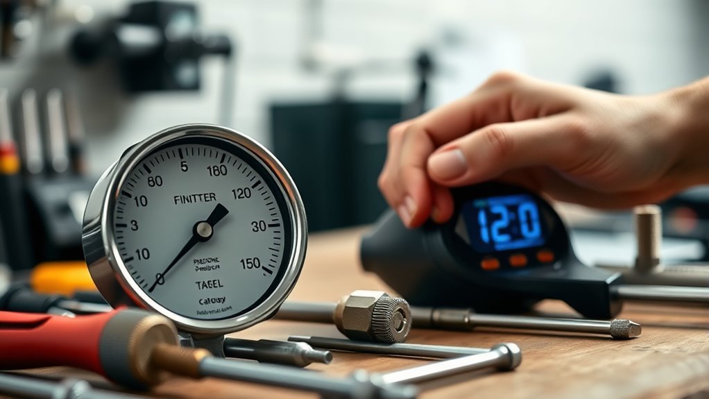 calibrate analog tire pressure