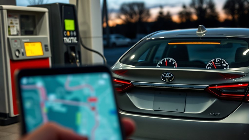 Toyota Camry MPG and driving range on a full tank