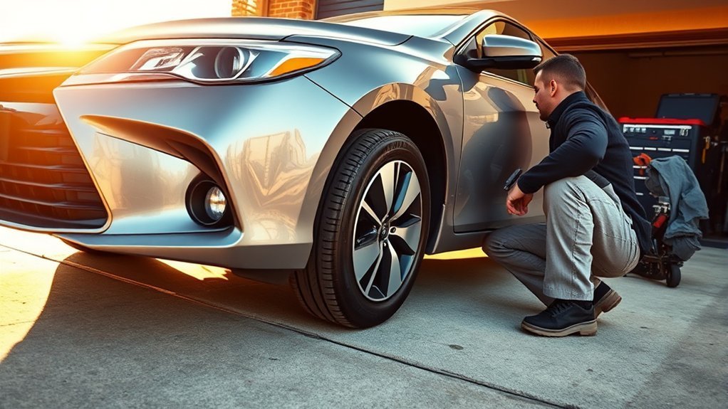 Toyota Camry pulling to one side diagnostic illustration
