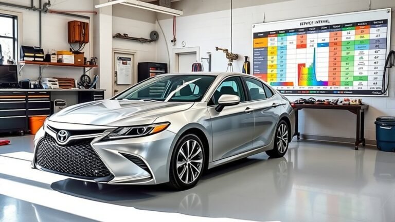 camry service intervals mileage