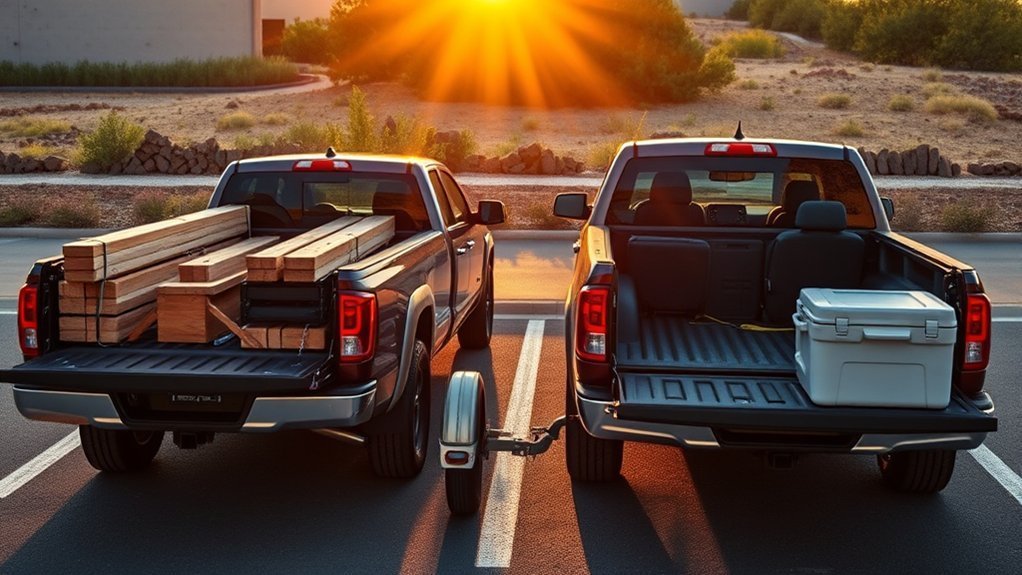 Short Bed vs Long Bed: 2026 Truck Bed Size Guide 3 Balancing cargo space and towing needs in a pickup truck
