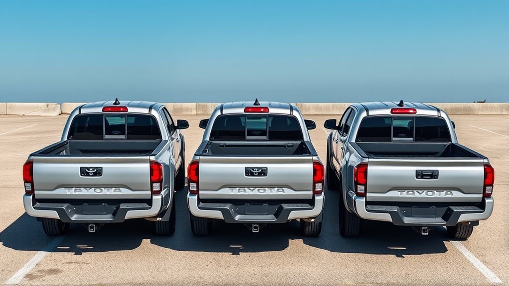 Toyota Tacoma cargo space and interior comfort trade-off between XtraCab and Double Cab