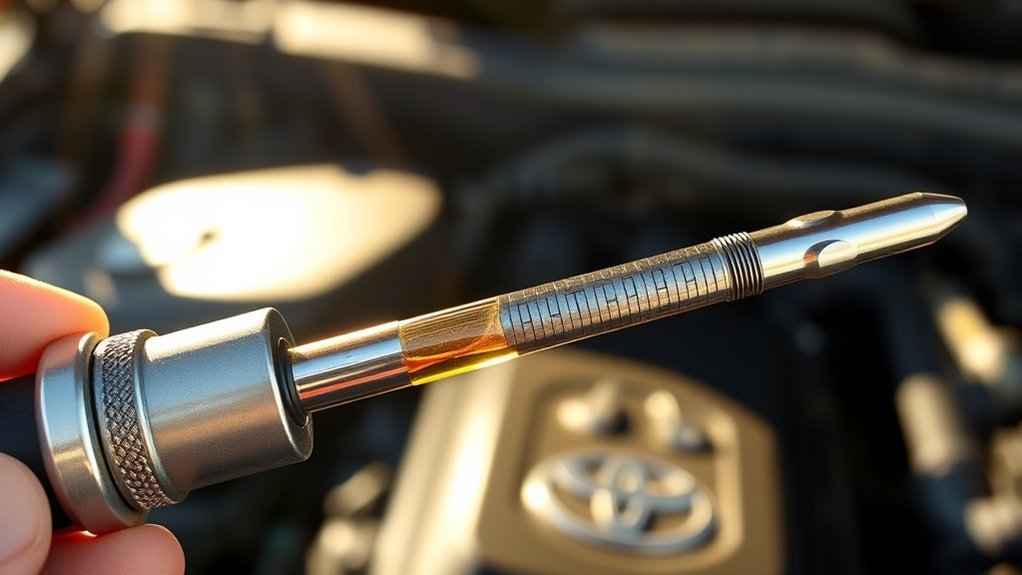 check oil level accurately