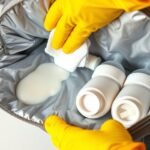 clean insulated diaper pockets