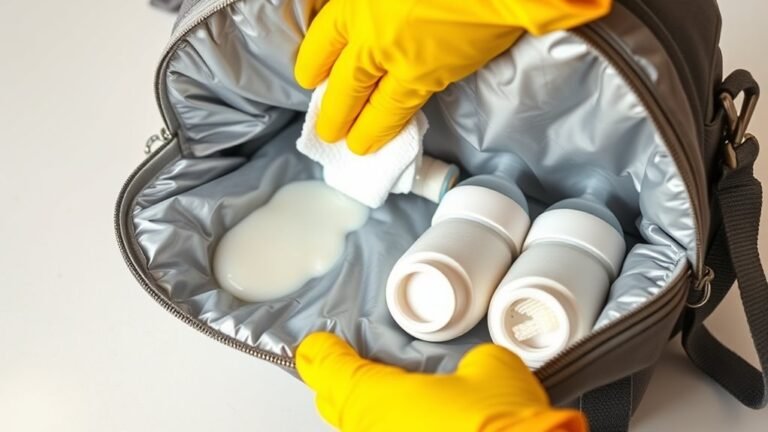 clean insulated diaper pockets