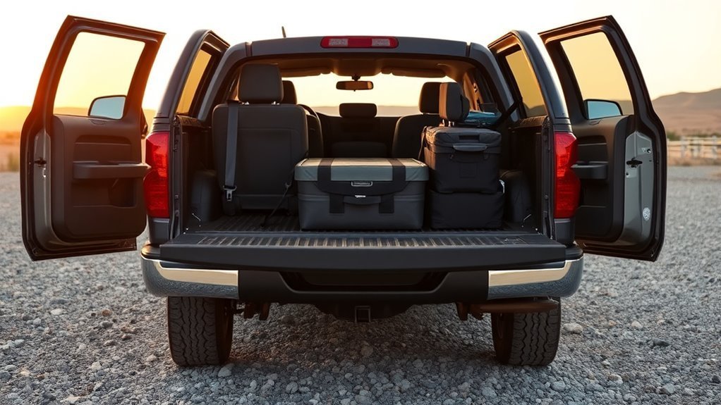 Toyota Tundra Double Cab balancing rear seating and versatile cargo space