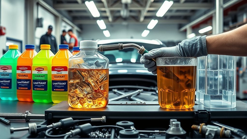 Coolant maintenance decision guide showing when to choose a flush or a refill