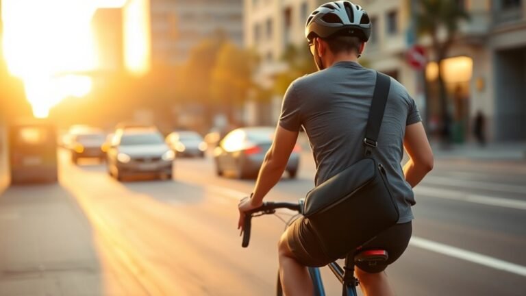 crossbody bag cycling safety