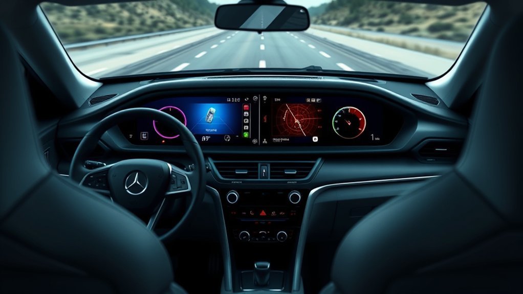 Lane Keeping Assist vs Lane Tracing Assist: Toyota Guide 4 Driver customizing lane assist settings on a vehicle display