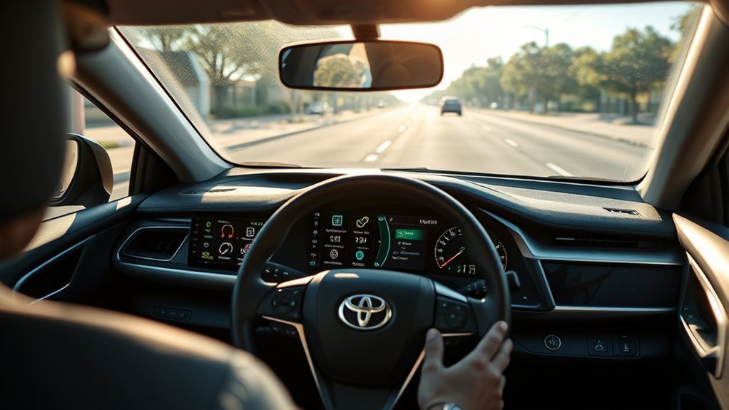 Toyota Camry driver-assistance settings menu customization illustration