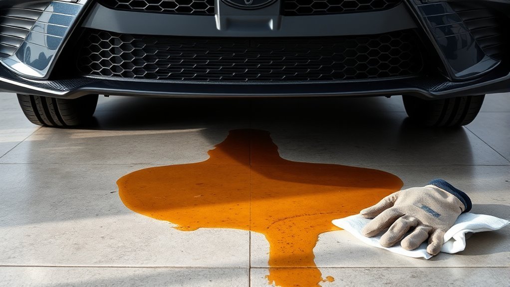 detect oil loss signs