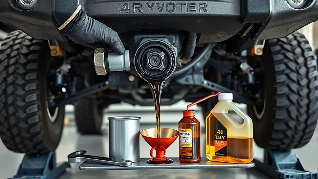 4Runner Oil Change Guide: 5th & 6th Gen Safe DIY Steps 2 DIY Toyota 4Runner oil change with tools and drain pan