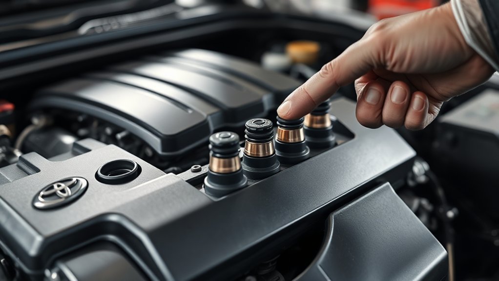Toyota Camry dual injection system showing direct and port fuel injection