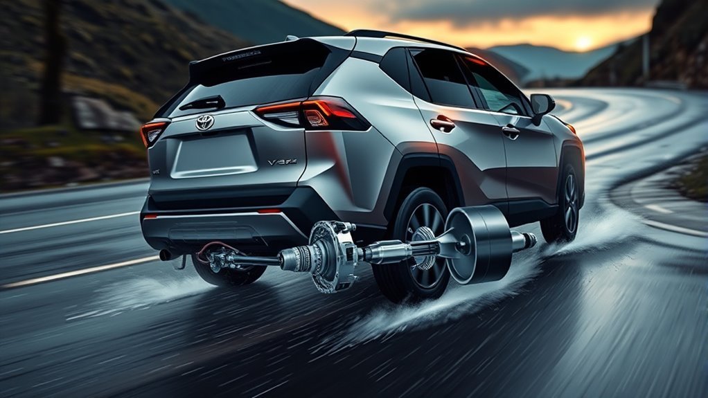 RAV4 AWD System Explained: Toyota 2026 Guide & Tips 2 Toyota RAV4 Dynamic Torque Control AWD system diagram showing front-to-rear torque transfer