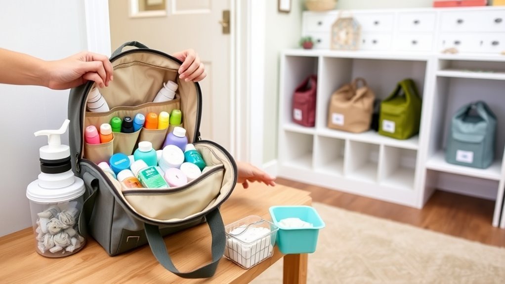 How to Pack a Diaper Bag for Daycare and Label Supplies 2 efficient daycare packing strategies