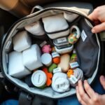 efficient diaper bag packing