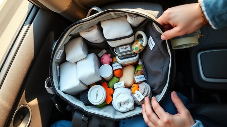 efficient diaper bag packing
