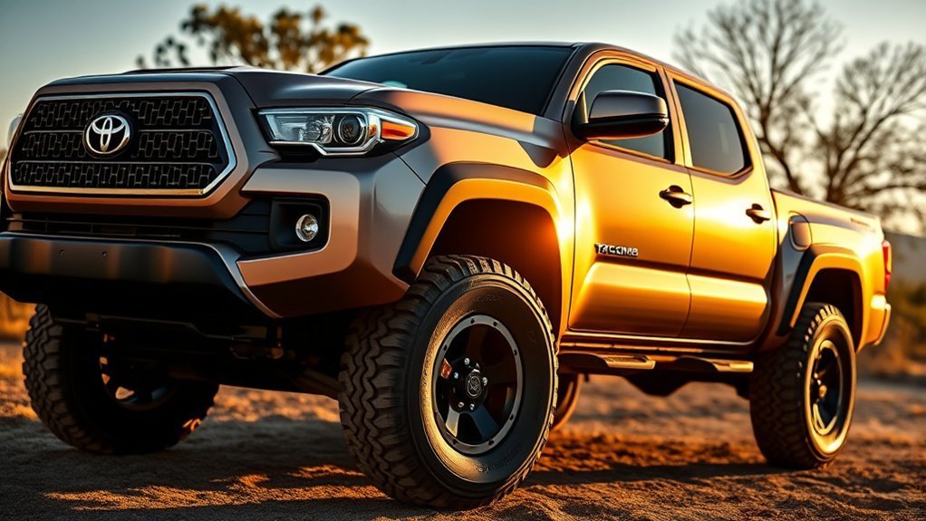 Toyota Tacoma TRD interior and rugged driving comfort on rough terrain
