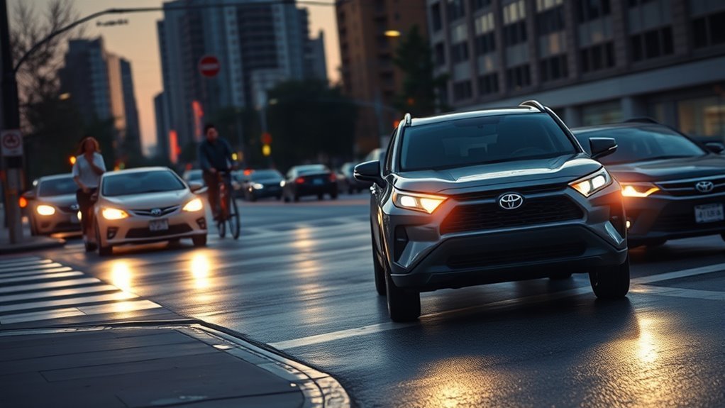RAV4 Pre-Collision System: 2026 Toyota Safety Guide 2 Toyota RAV4 safety technology helping monitor the road ahead