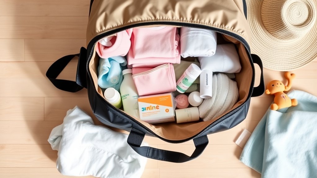 essential diaper bag organization