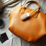 evenly dye leather handbag
