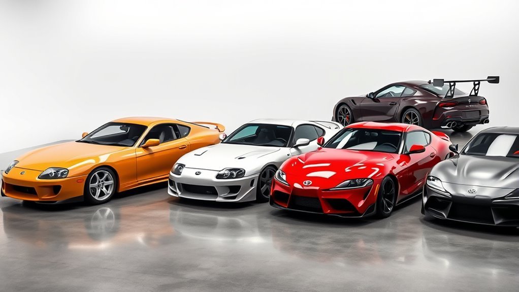 Toyota Supra generations timeline from Celica Supra to A90 GR Supra