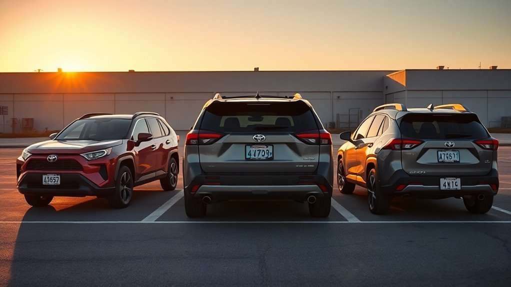 Illustration of Toyota RAV4 four-wheel-drive and all-wheel-drive evolution