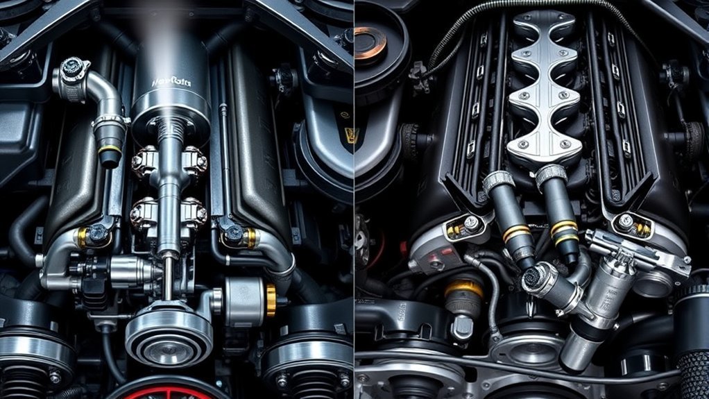 fuel injection system overview showing direct and port fuel delivery