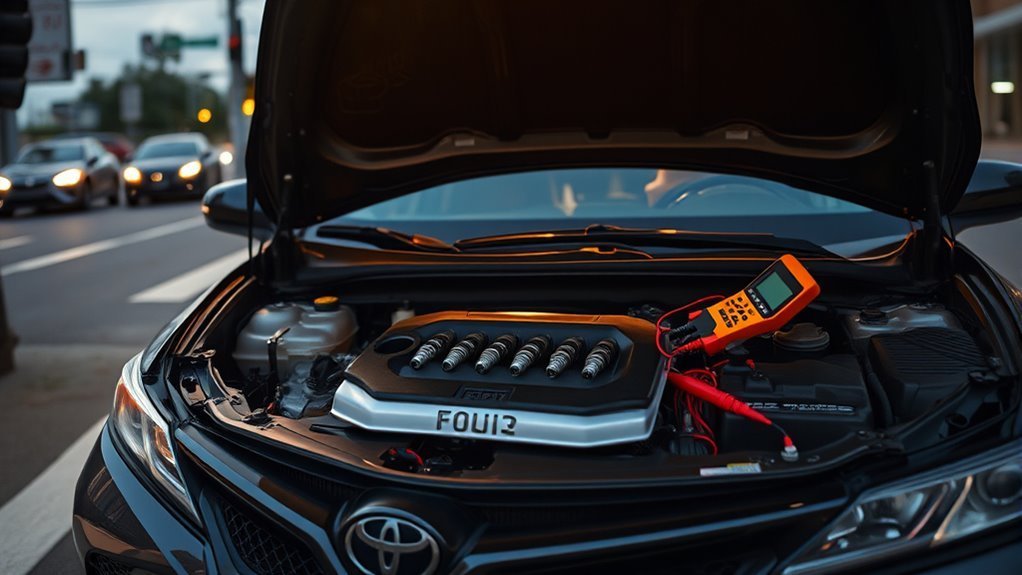 Toyota Camry fuel system and ignition components to check for stalling