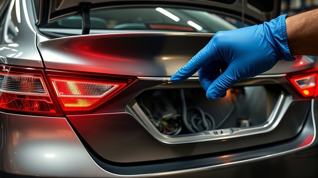 Camry Brake Lights Not Working? Toyota Diagnosis Guide 4 Toyota Camry brake light ground wire connection completing the rear lamp electrical circuit