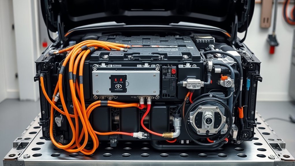 Camry Hybrid Battery Guide: 2025 Specs, Care & Signs 2 Camry Hybrid battery management system showing high-voltage battery efficiency and energy flow