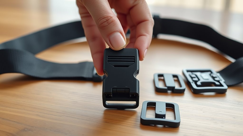 identify buckle attachment type