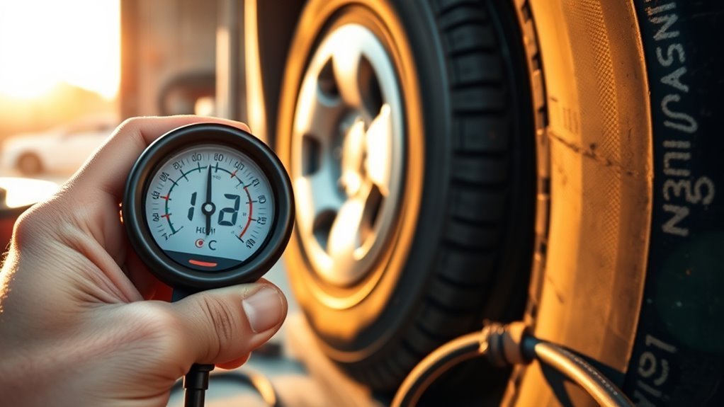 inaccurate tire inflator gauge readings caused by leaks, temperature, and calibration problems