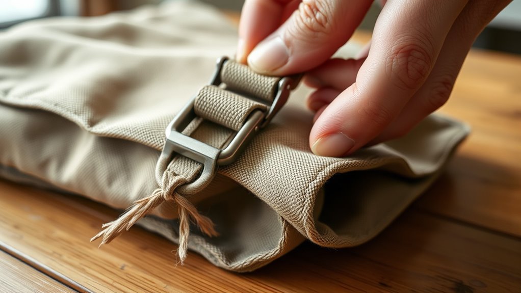 inspect buckle and strap