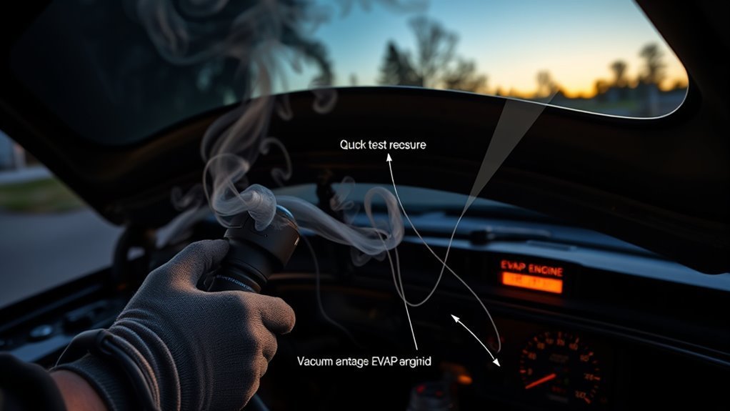 EVAP Check Engine Light: 5 Causes & Fixes 2 Inspecting the gas cap first when diagnosing an EVAP check engine light