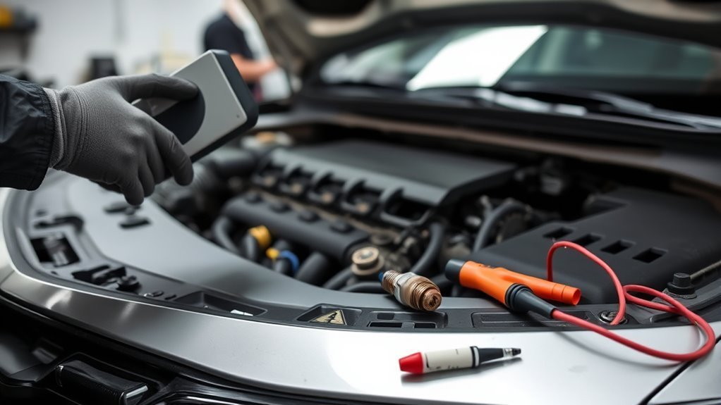 Inspecting Toyota Camry throttle body deposits during rough idle diagnosis