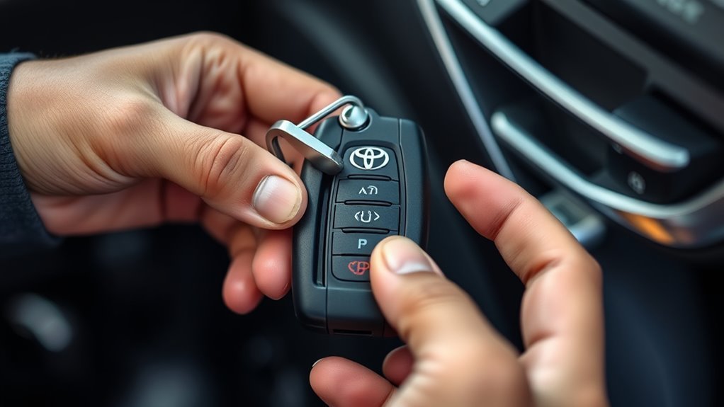 RAV4 Key Fob: Unlock and Start With Dead Battery 4 key insertion and fob