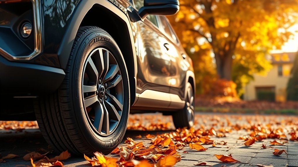 Monitor Toyota RAV4 tire pressure during seasonal temperature changes